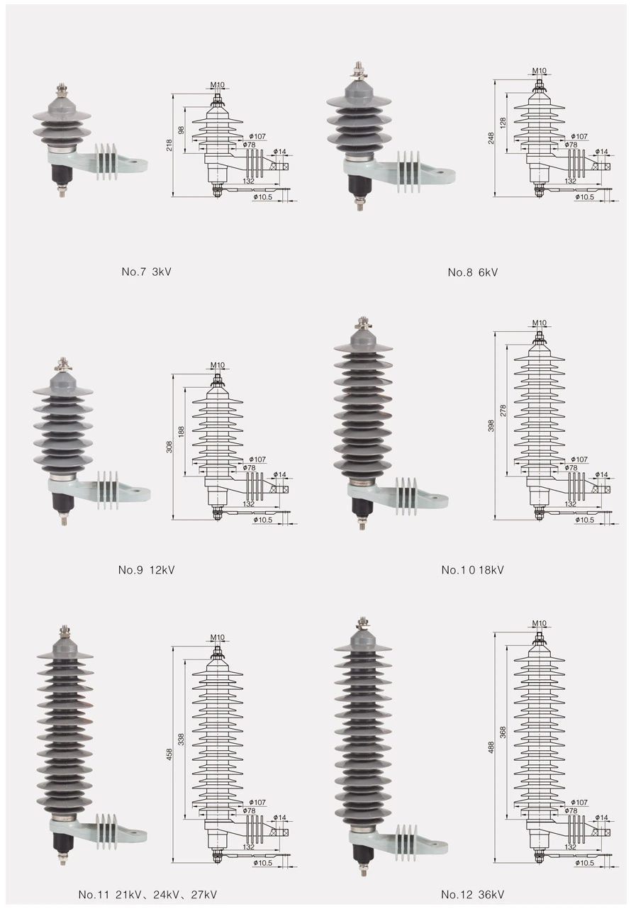 11kv Ac Substation Lightning Surge Arrestor 1 Phase 11kv Ac Substation Lightning Surge Arrestor 1 Phase