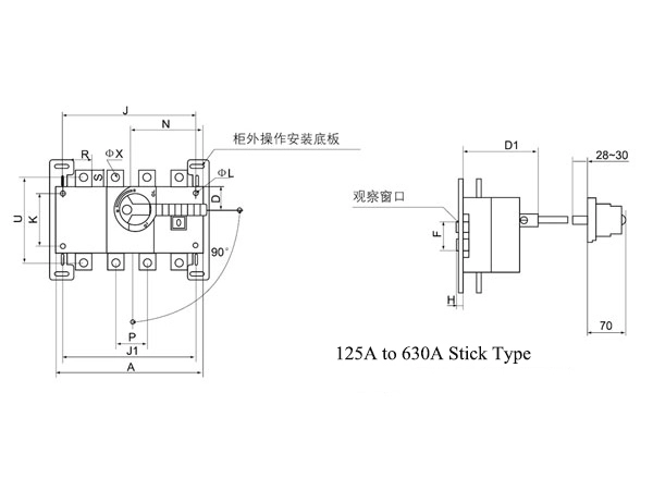100 Amp 3 Phase Isolator Switch 100a